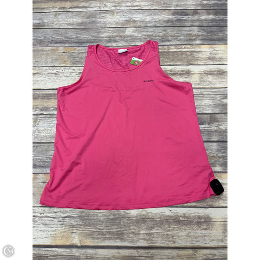 Athletic Tank Top By Columbia In Pink, Size: Xl