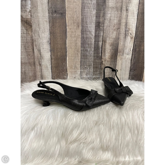 Sandals Heels Stiletto By Anne Klein In Black, Size: 9