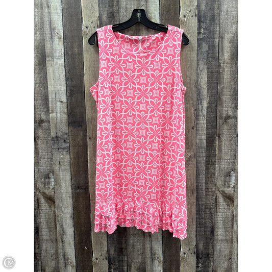 Dress Casual Midi By Lulu B In Pink, Size: Xl