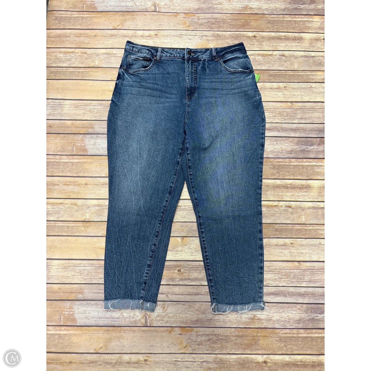 Jeans Straight By Cme In Blue Denim, Size: 16
