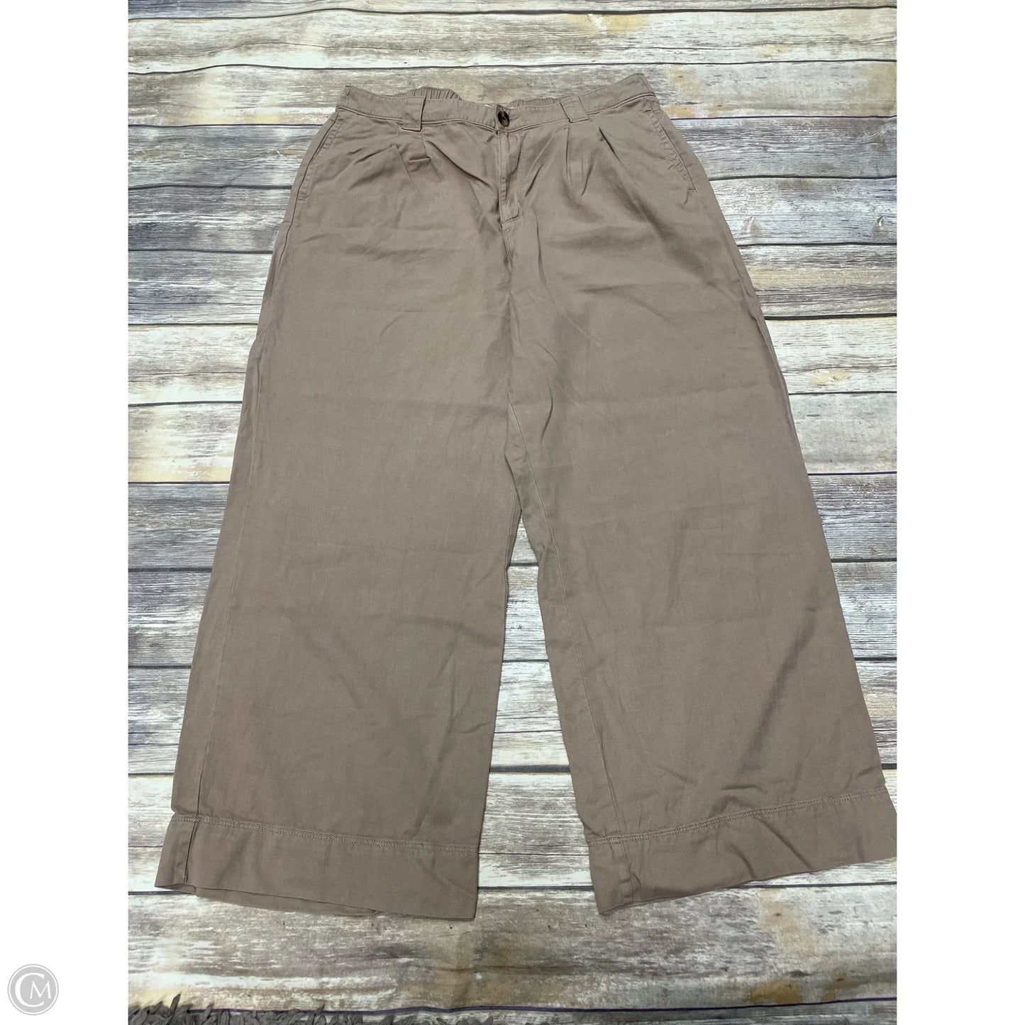 Pants Wide Leg By Sonoma In Tan, Size: Xl