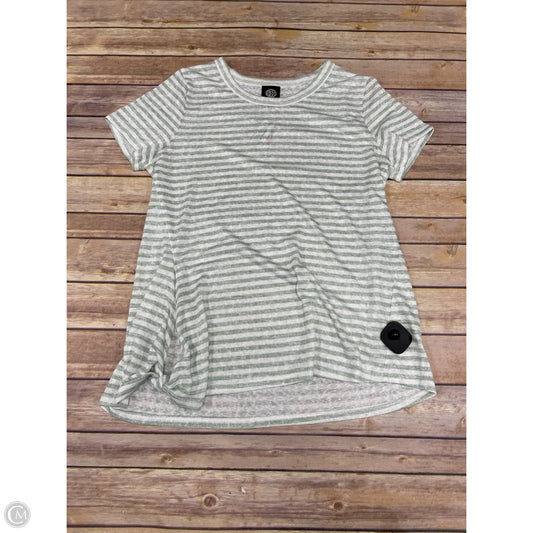 Top Short Sleeve By Bobeau In Striped Pattern, Size: Lp