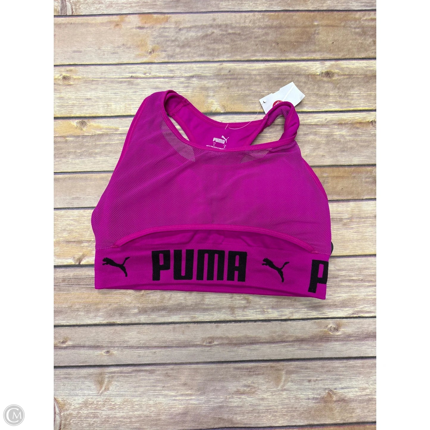 Athletic Bra By Puma In Purple, Size: S
