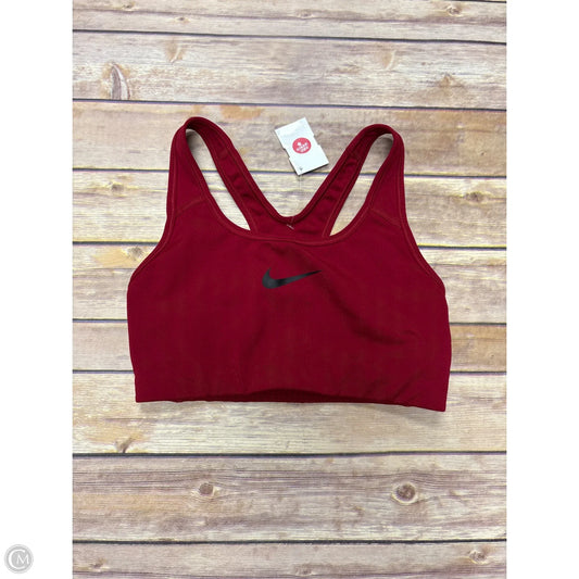 Athletic Bra By Nike Apparel In Red, Size: S