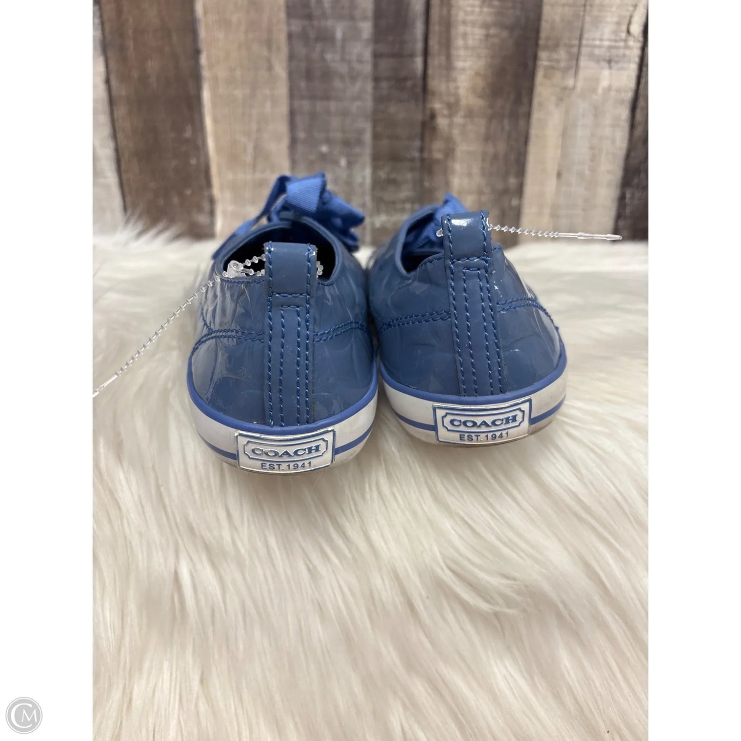 Shoes Designer By Coach In Blue, Size: 7.5