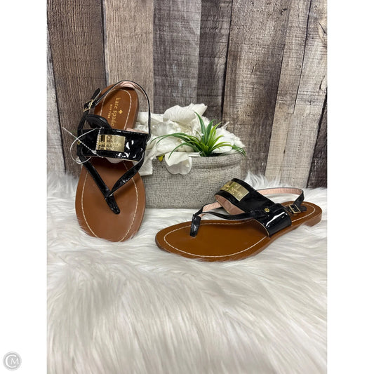 Sandals Designer By Kate Spade In Black, Size: 7
