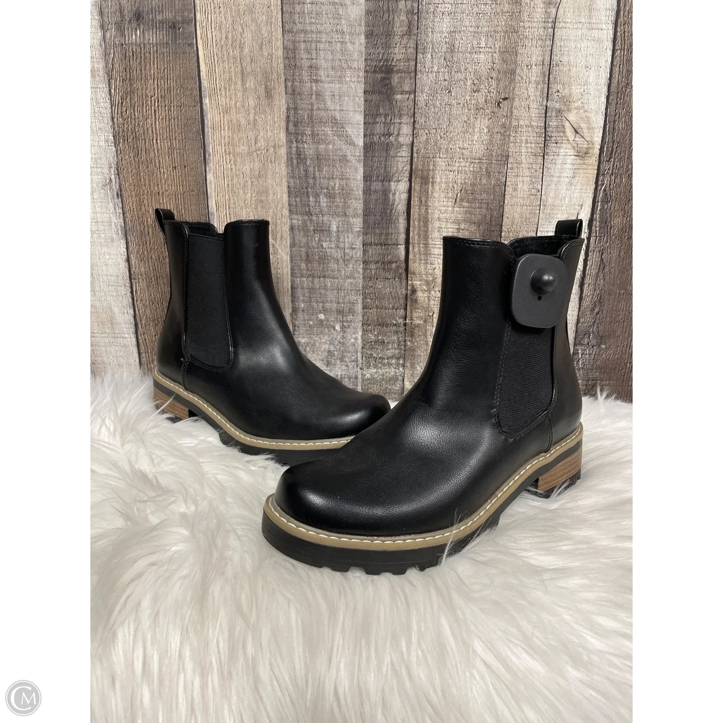 Boots Ankle Heels By Universal Thread In Black, Size: 7.5