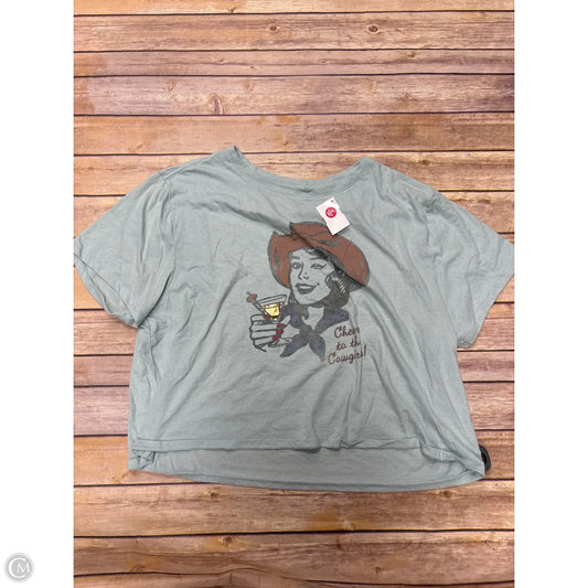 Top Short Sleeve By Lucky & Blessed In Green, Size: Xl