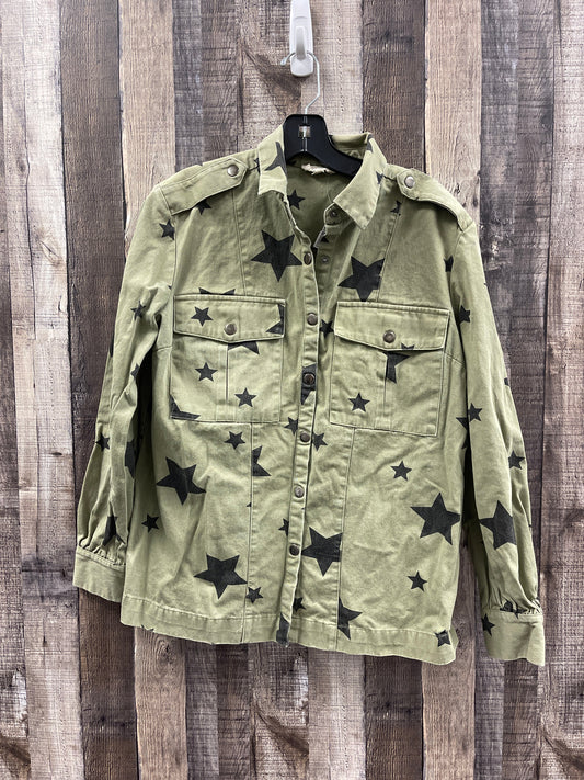 Jacket Shirt By Promesa In Green, Size: S