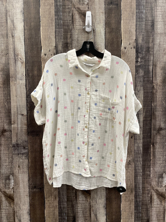 Top Short Sleeve By Sonoma In White, Size: Xl