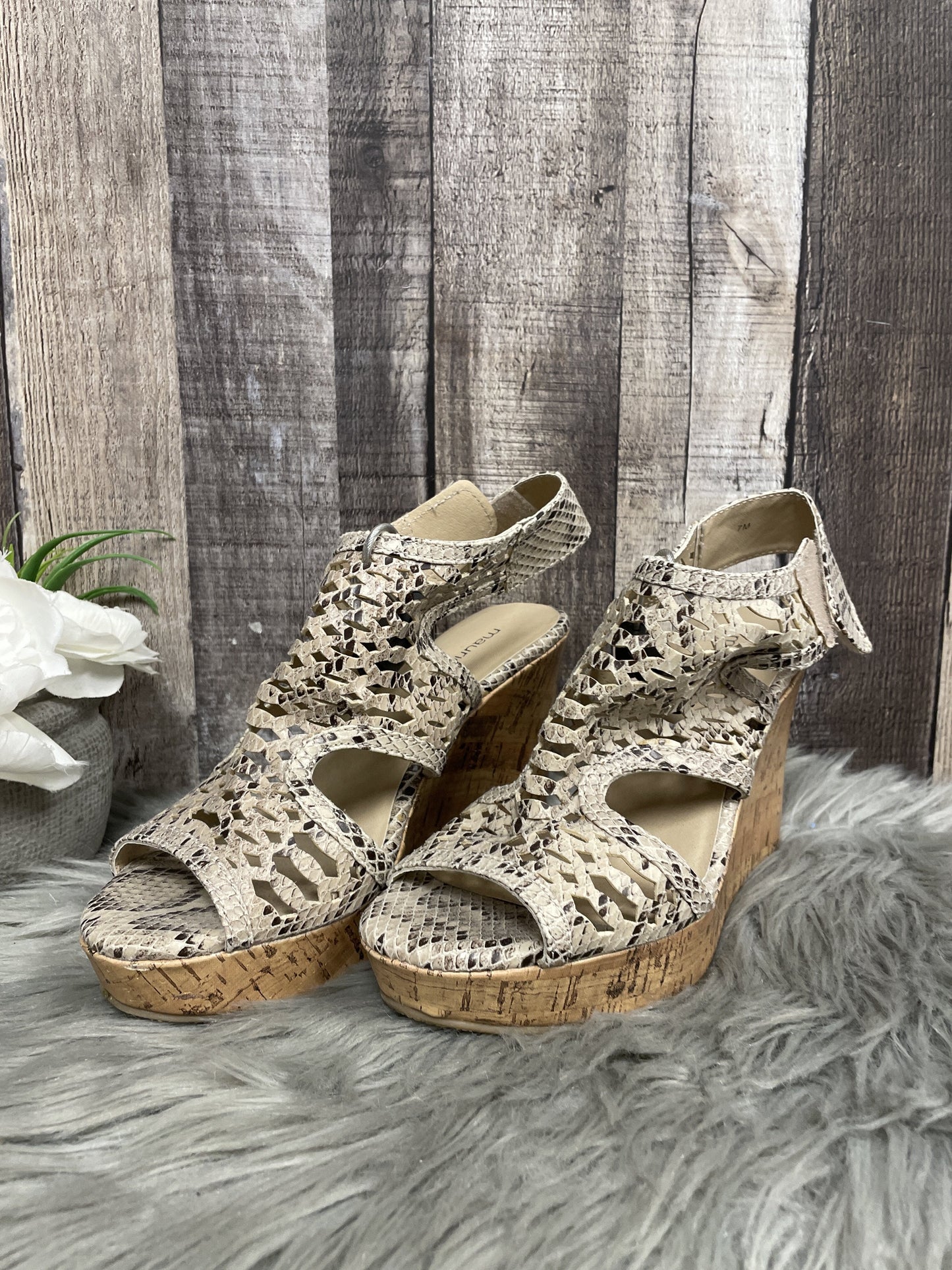 Sandals Heels Wedge By Maurices  Size: 7