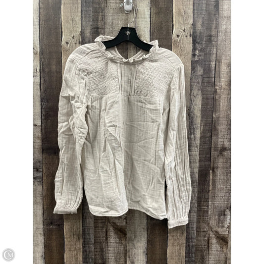 Top Long Sleeve By Sonoma In Taupe, Size: Xs