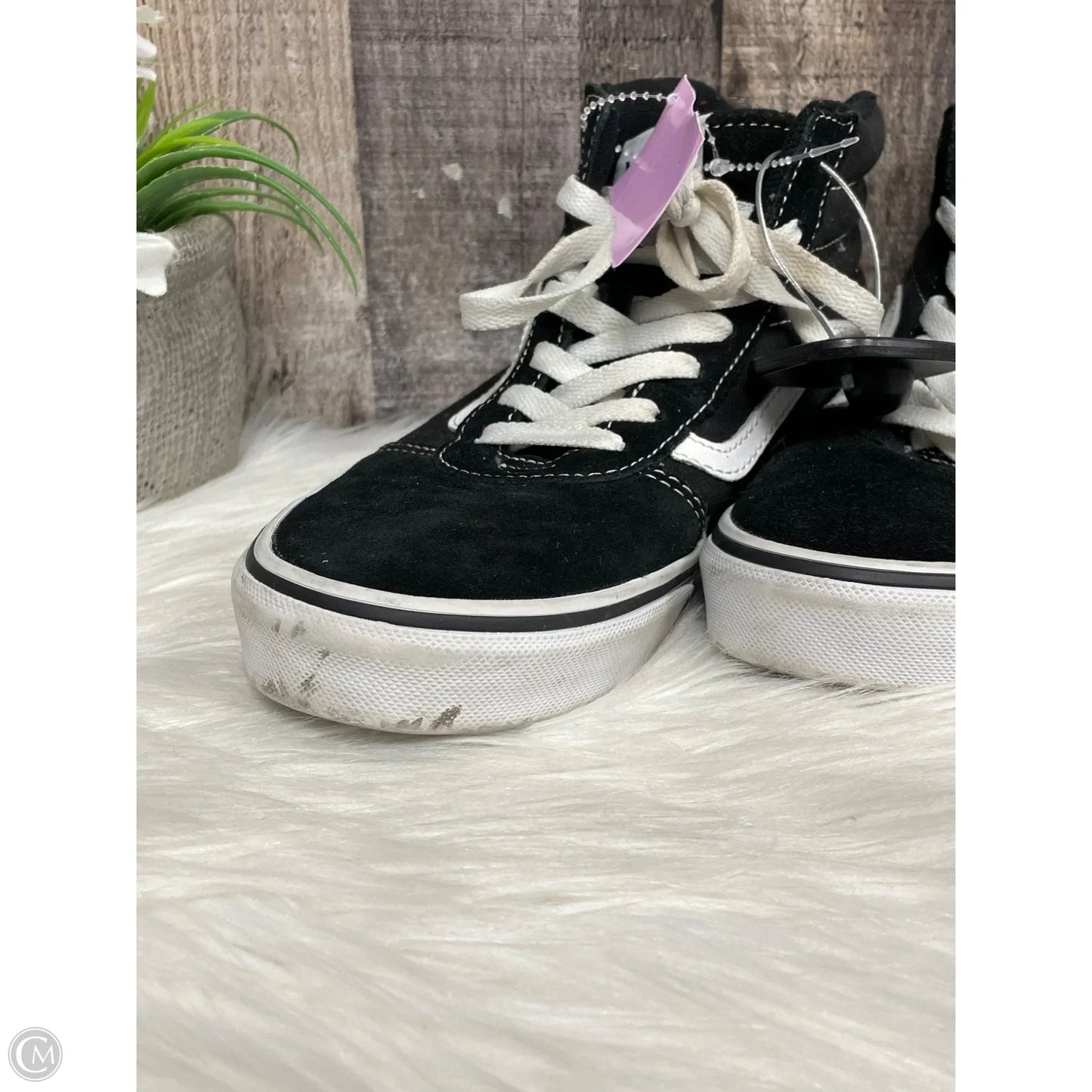 Shoes Sneakers By Vans In Black, Size: 7.5