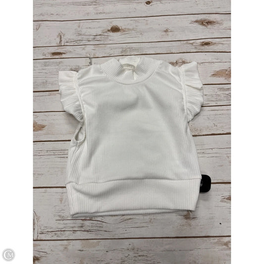 Top Sleeveless By Storia In White, Size: M