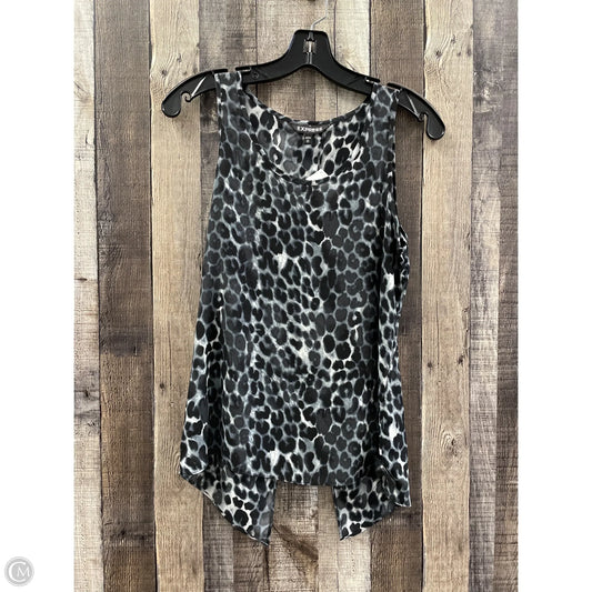 Top Sleeveless By Express In Animal Print, Size: Xs