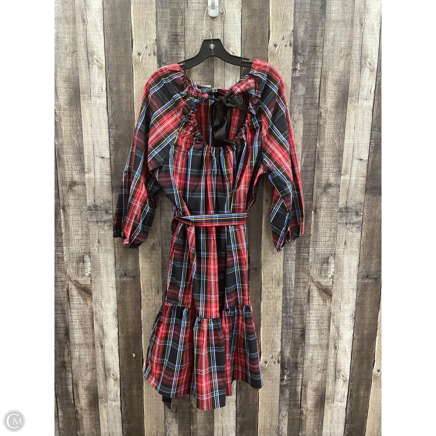 Dress Casual Maxi By Draper James In Checkered Pattern, Size: Xl