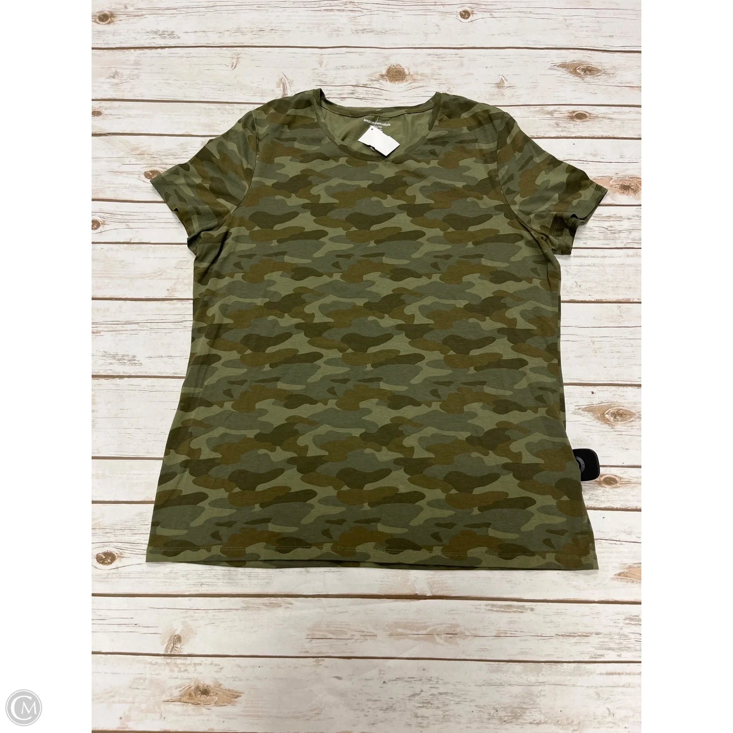 Top Short Sleeve Basic By Amazon Essentials In Camouflage Print, Size: Xl