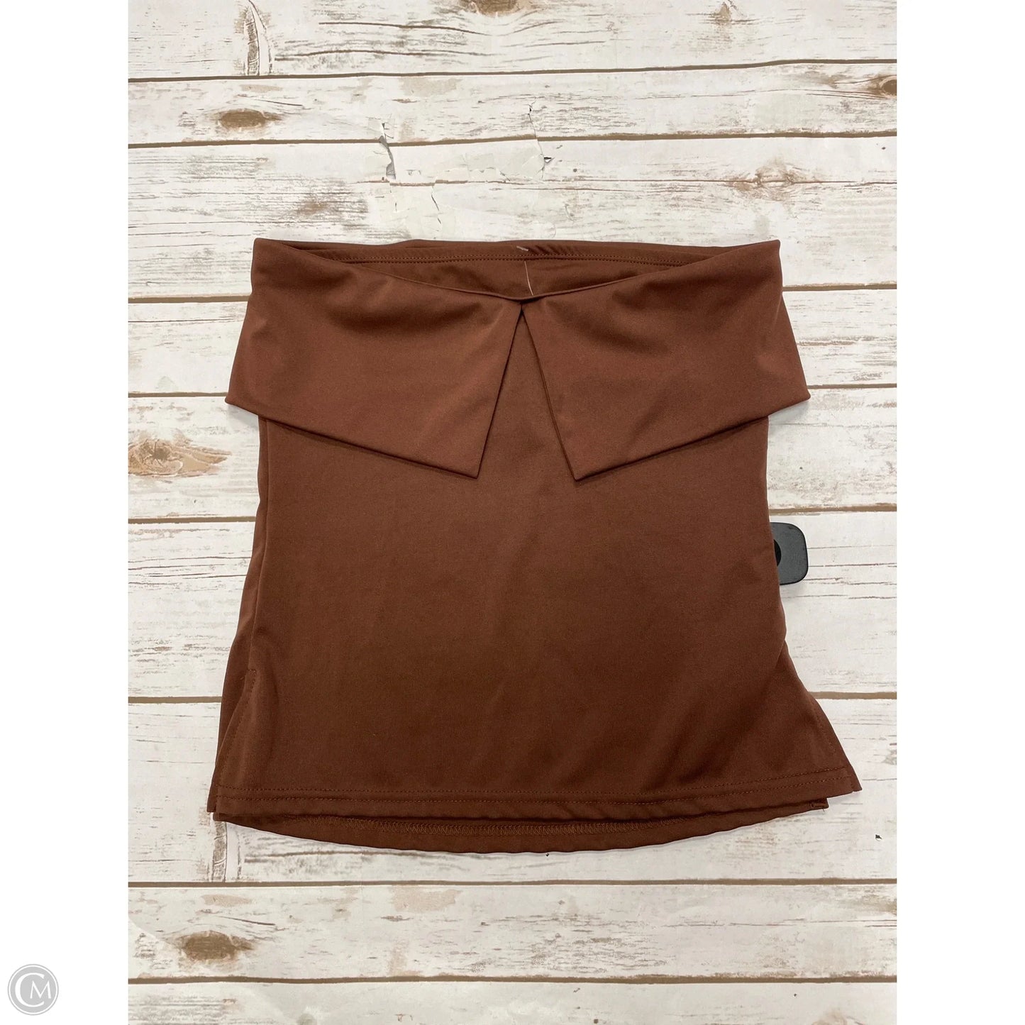 Top Sleeveless By Cmf In Brown, Size: S
