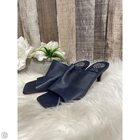 Sandals Heels Kitten By Vince Camuto In Navy, Size: 6.5