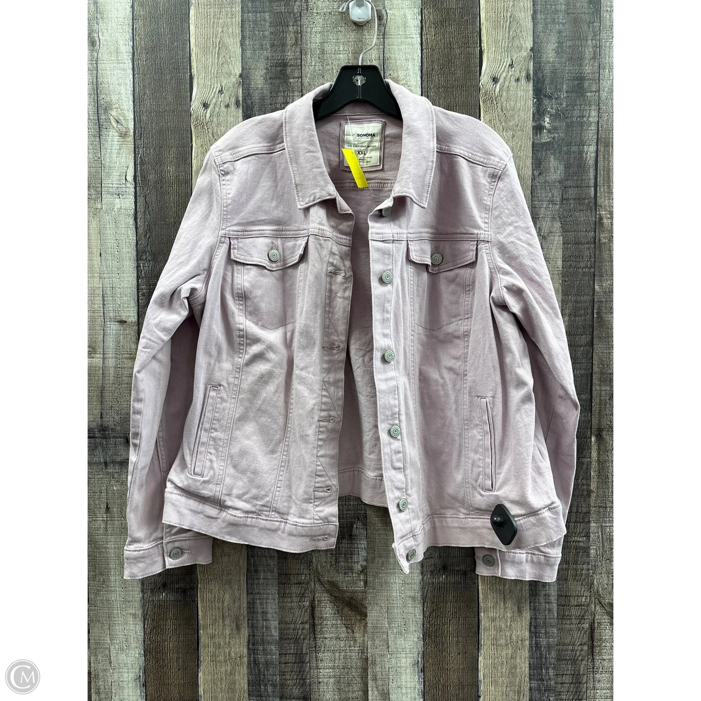 Jacket Denim By Sonoma In Purple, Size: Xxl
