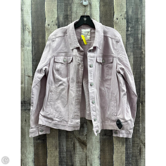 Jacket Denim By Sonoma In Purple, Size: Xxl
