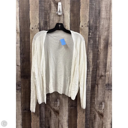 Cardigan By Shein In White, Size: 2x