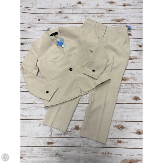 Pants Suit 2pc By Ann Taylor In Cream, Size: 4p