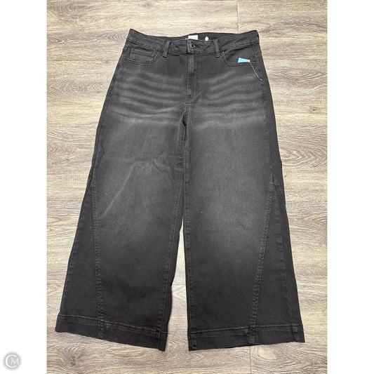 Jeans Wide Leg By Time And Tru In Black, Size: 14