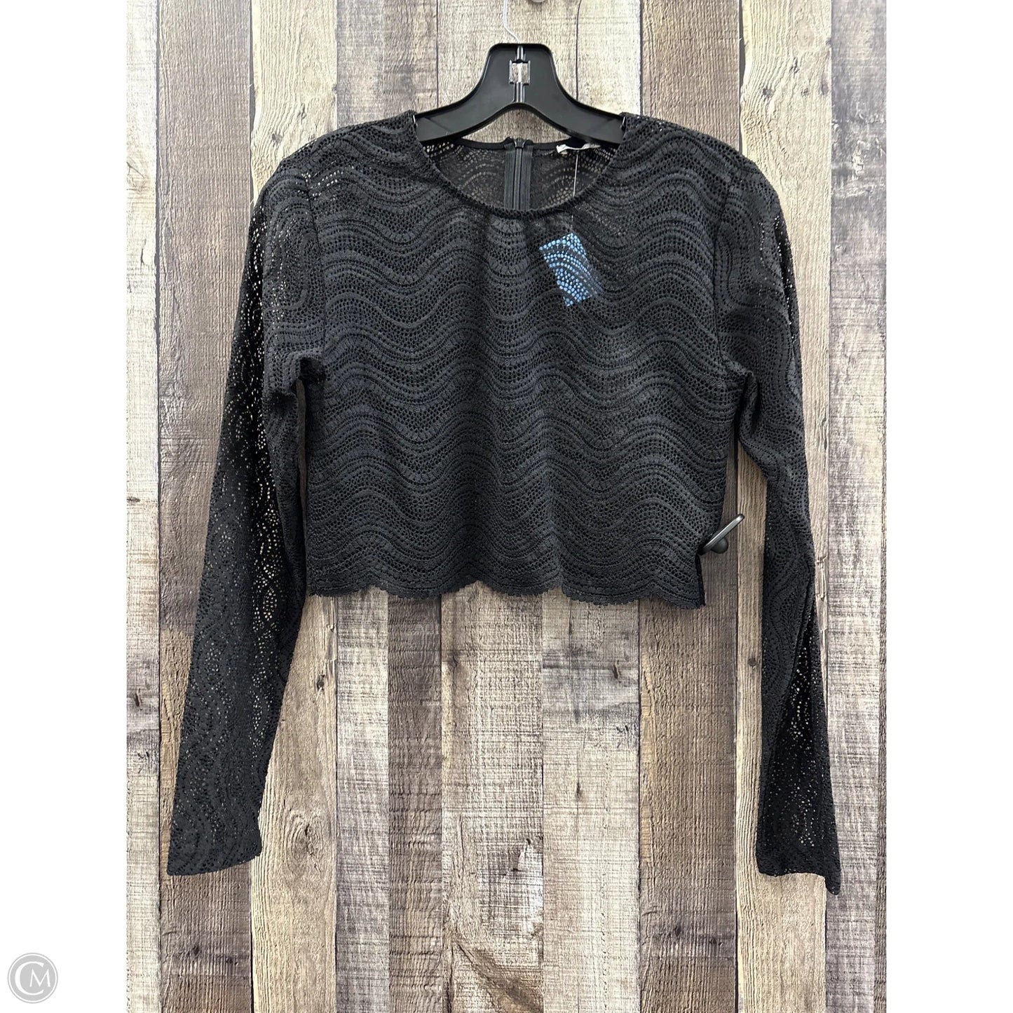 Top Long Sleeve By Zara In Black, Size: Large