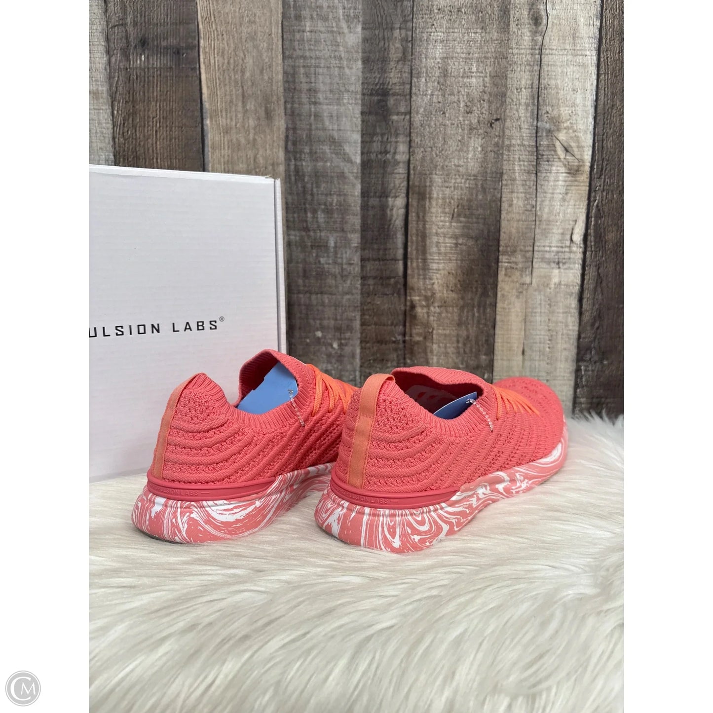 Shoes Designer By Apl In Pink, Size: 7