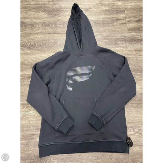 Athletic Sweatshirt Hoodie By Fabletics In Black, Size: L