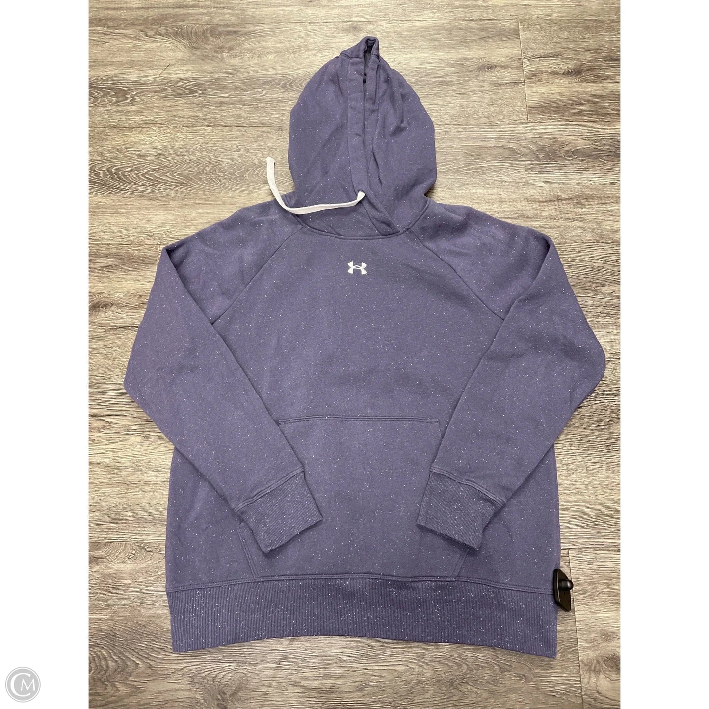 Sweatshirt Hoodie By Under Armour In Navy, Size: M