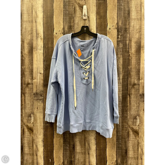 Sweatshirt Crewneck By Aerie In Blue, Size: M