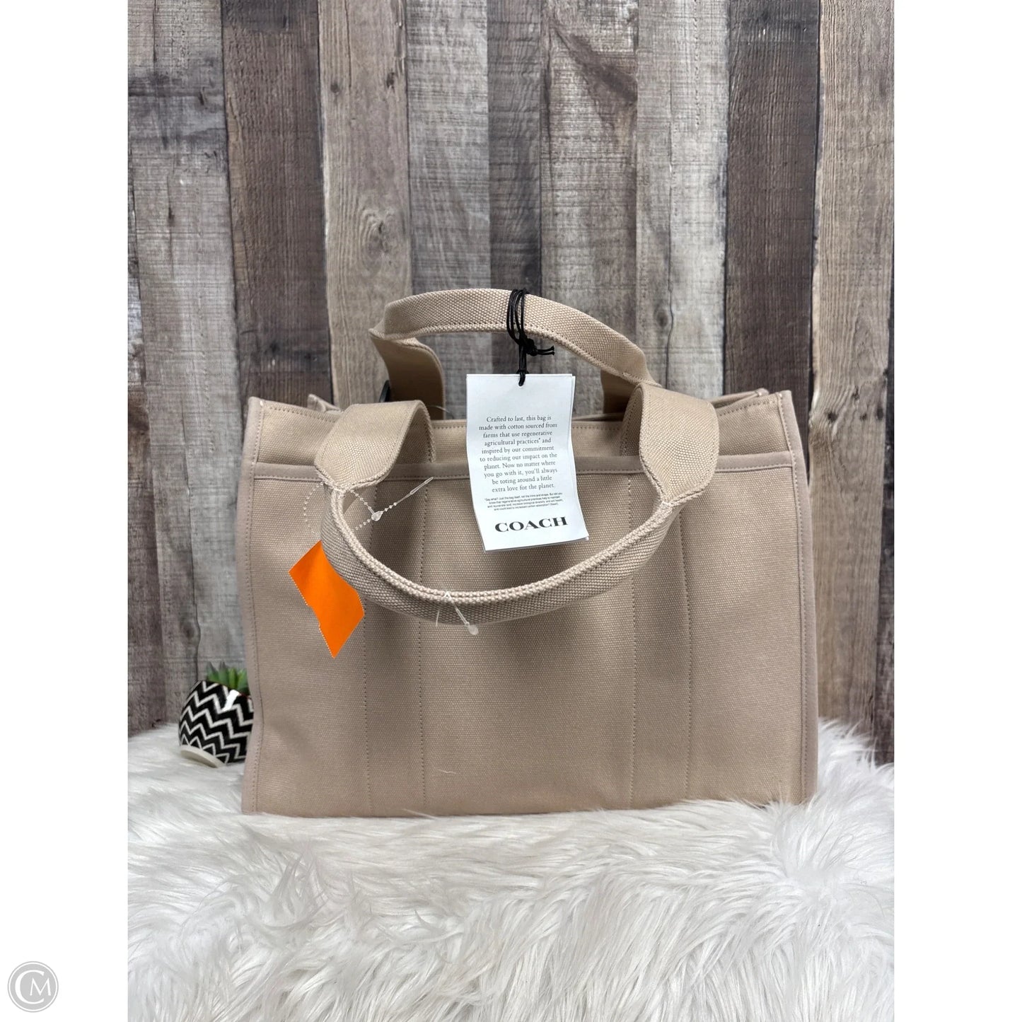 Tote Designer By Coach, Size: Large