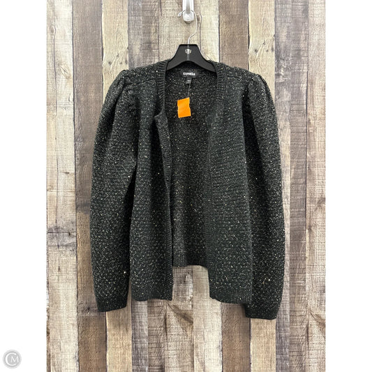 Sweater Cardigan By Express In Black, Size: L