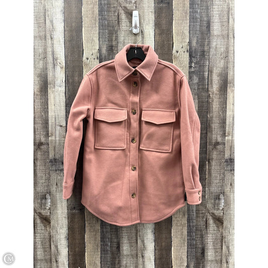 Jacket Shirt By Rd Style In Pink, Size: Xs
