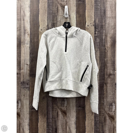Athletic Sweatshirt Hoodie By Dsg Outerwear In Grey, Size: S