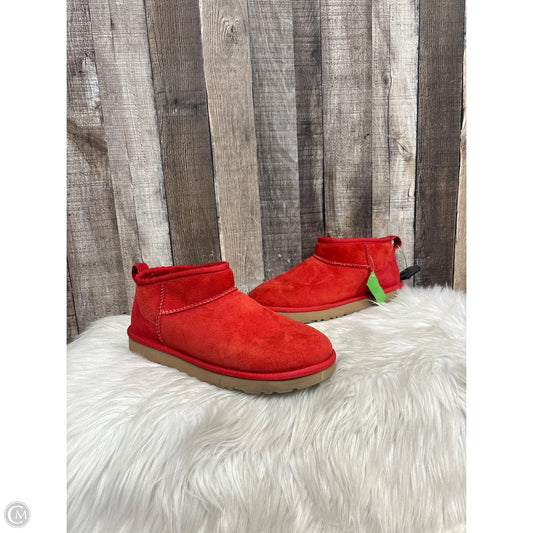 Boots Designer By Ugg In Red, Size: 10
