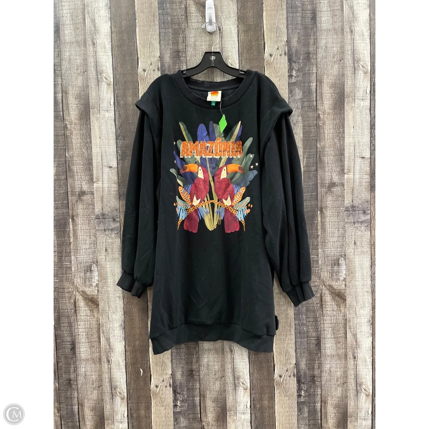Dress Casual Short By Farm Rio In Black, Size: Xl
