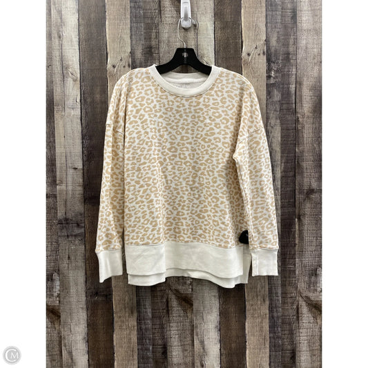 Sweatshirt Crewneck By Time And Tru In Animal Print, Size: M