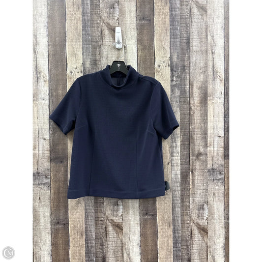 Top Short Sleeve By Ann Taylor In Navy, Size: S