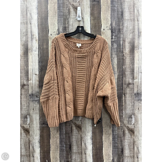 Sweater By Bke In Brown, Size: Xl