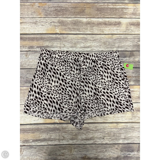 Shorts By Express In Brown & Cream, Size: Xl