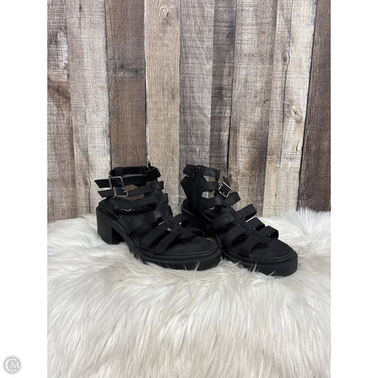 Sandals Heels Block By Cme In Black, Size: 10