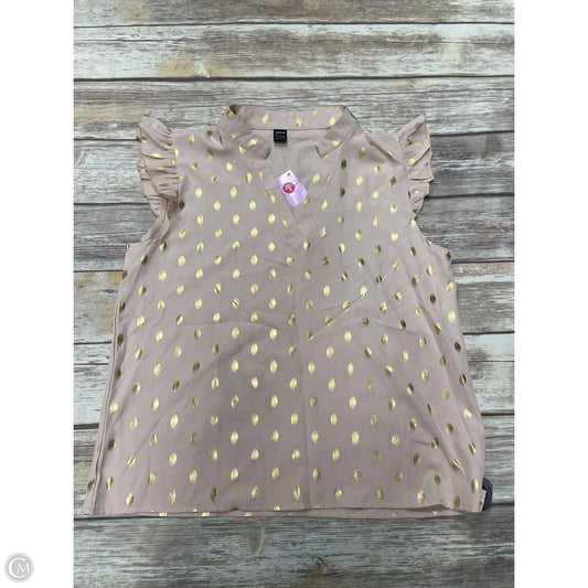 Top Sleeveless By Shein In Gold, Size: L