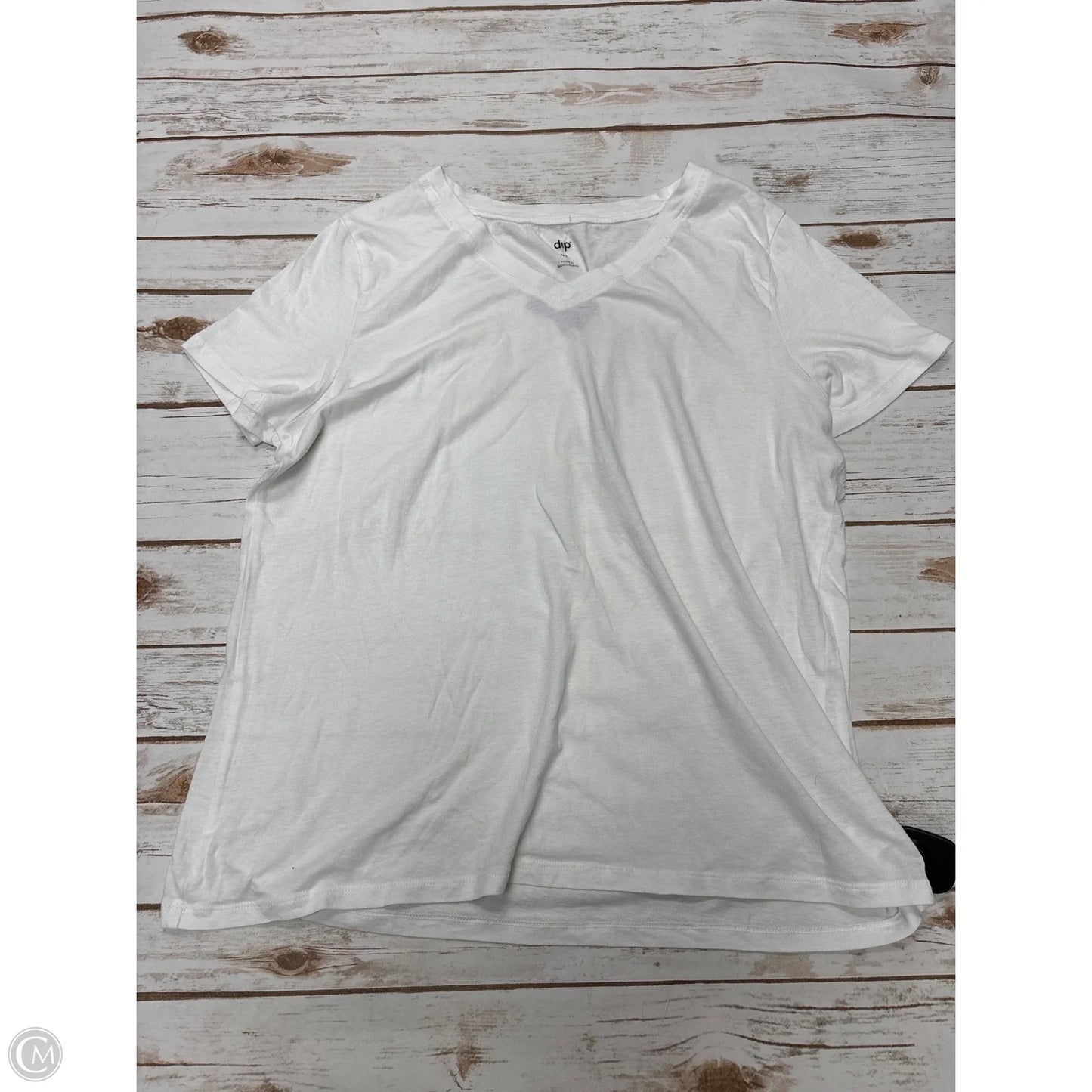 Top Short Sleeve Basic By Clothes Mentor In White, Size: Xl