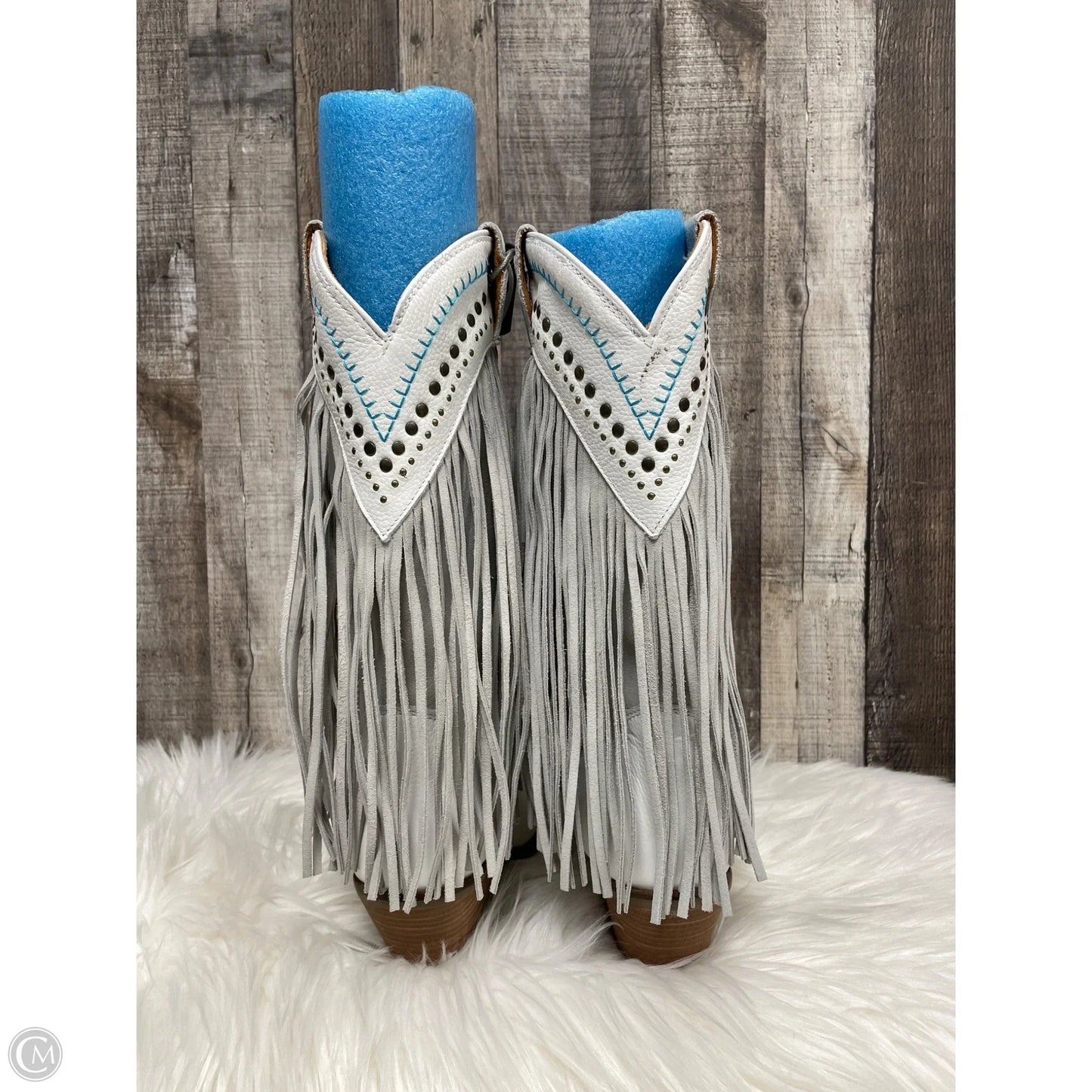 Boots Western By Dingo In White, Size: 10