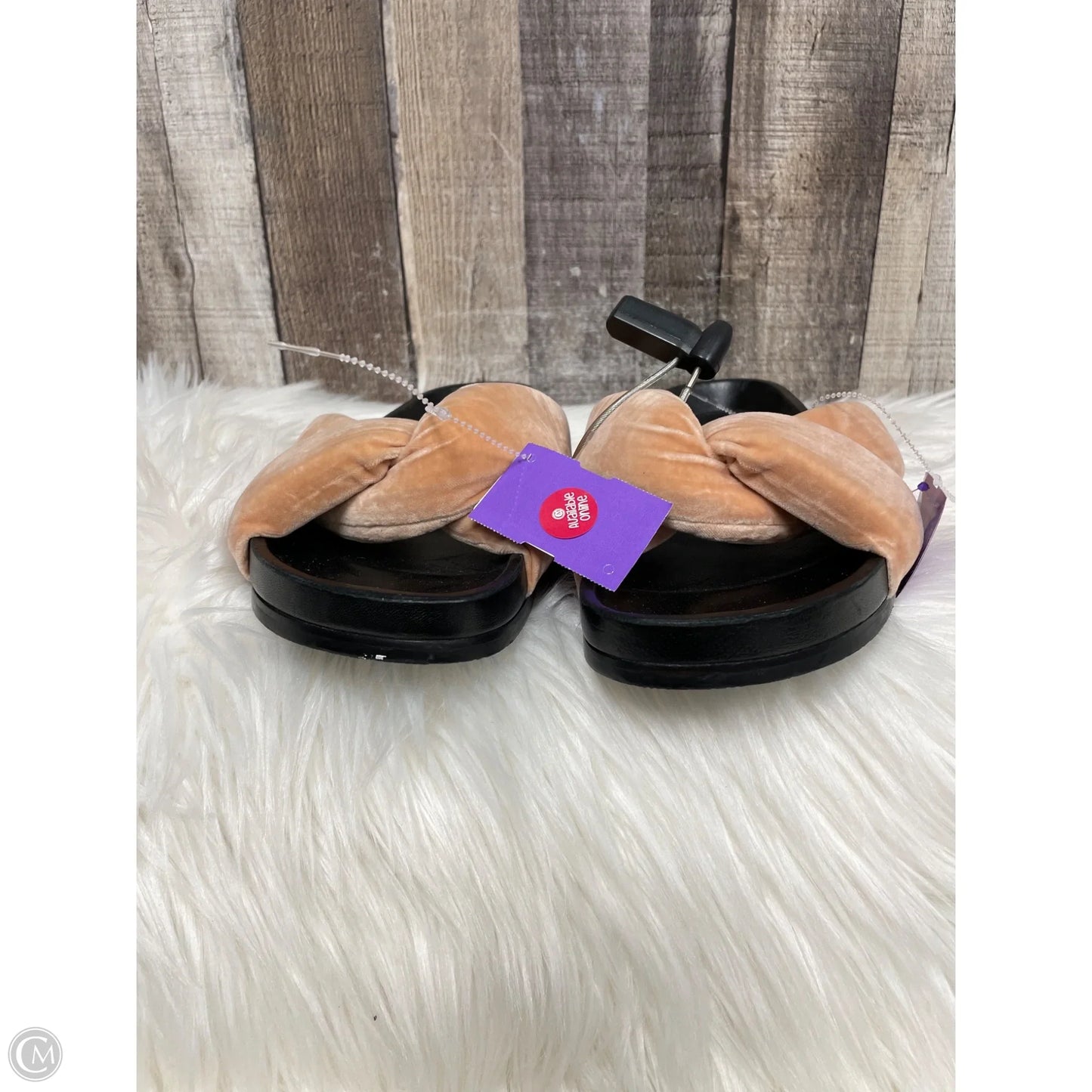 Sandals Luxury Designer By Chloe In Peach, Size: 11