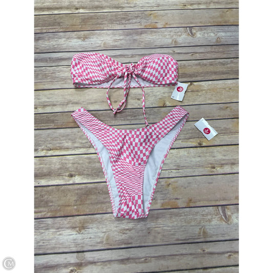 Swimsuit 2pc By Cmf In Checkered Pattern, Size: S