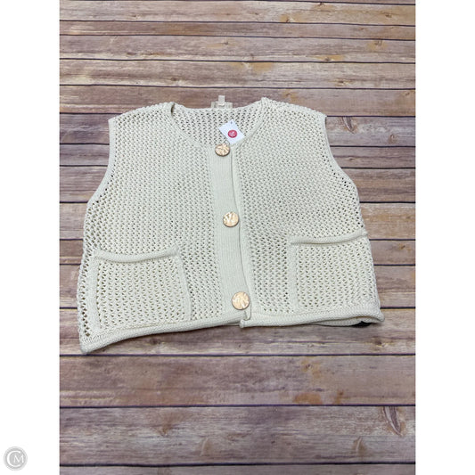 Vest Sweater By Entro In Cream, Size: S